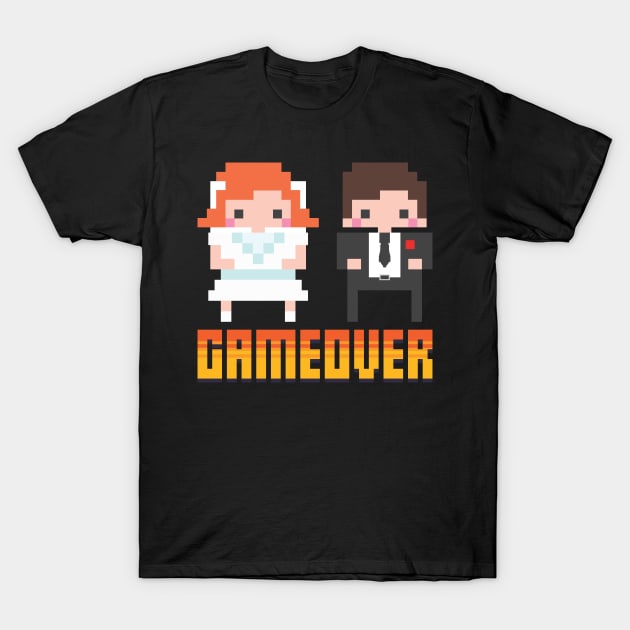 Game Over - Nerd Geeky JGA Group Shirt T-Shirt by avshirtnation